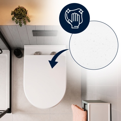 DESKA SEDESOWA WC WOLNOOPADAJĄCA CV-WH-07 SLIM BIAŁA DUROPLAST