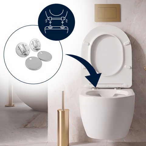 DESKA SEDESOWA WC WOLNOOPADAJĄCA CV-WH-07 SLIM BIAŁA DUROPLAST