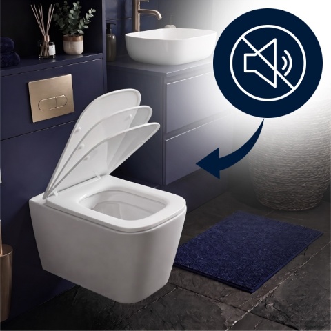 DESKA SEDESOWA WC WOLNOOPADAJĄCA CV-WH-08 SLIM BIAŁA DUROPLAST