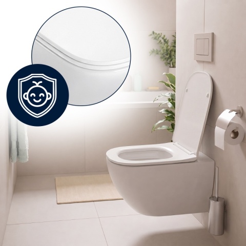 DESKA SEDESOWA WC WOLNOOPADAJĄCA CV-WH-08 SLIM BIAŁA DUROPLAST