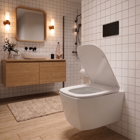 DESKA SEDESOWA WC WOLNOOPADAJĄCA CV-WH-08 SLIM BIAŁA DUROPLAST
