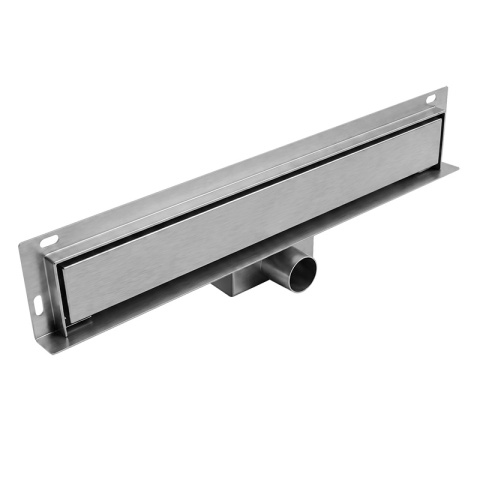 ODPŁYW LINIOWY ŚCIENNY 80 CM INOX NISKI 52 MM SYFON WYSOKA PRZEPUSTOWOŚĆ DL04