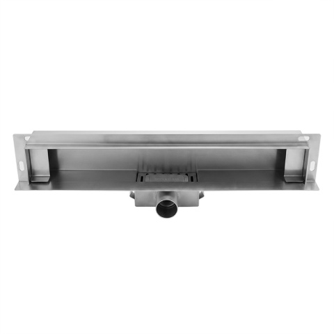 ODPŁYW LINIOWY ŚCIENNY 80 CM INOX NISKI 52 MM SYFON WYSOKA PRZEPUSTOWOŚĆ DL04