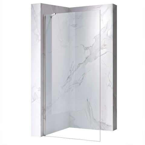 ŚCIANKA SZYBA PRYSZNICOWA 70 CM WALK-IN SZKŁO HARTOWANE 6 MM PROFIL CHROM REGULACJA 15 MM W PROFILU PRZYŚCIENNYM KZ24