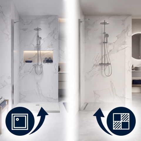 ŚCIANKA SZYBA PRYSZNICOWA 70 CM WALK-IN SZKŁO HARTOWANE 6 MM PROFIL CHROM REGULACJA 15 MM W PROFILU PRZYŚCIENNYM KZ24