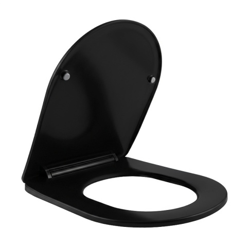 DESKA SEDESOWA WC WOLNOOPADAJĄCA CV-BL-03 SLIM CZARNA DUROPLAST