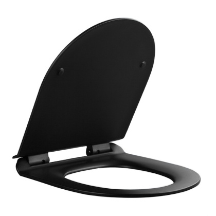 DESKA SEDESOWA WC WOLNOOPADAJĄCA CV-MTB-01 SLIM CZARNY MAT DUROPLAST