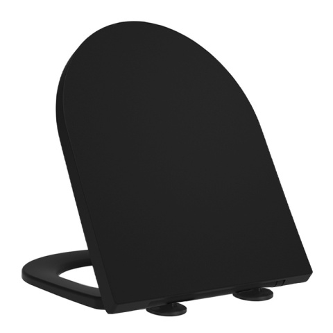 DESKA SEDESOWA WC WOLNOOPADAJĄCA CV-MTB-05 CZARNY MAT DUROPLAST