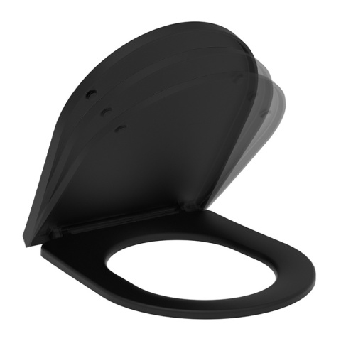 DESKA SEDESOWA WC WOLNOOPADAJĄCA CV-MTB-05 CZARNY MAT DUROPLAST