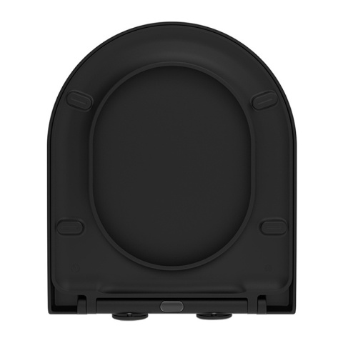 DESKA SEDESOWA WC WOLNOOPADAJĄCA CV-MTB-05 CZARNY MAT DUROPLAST