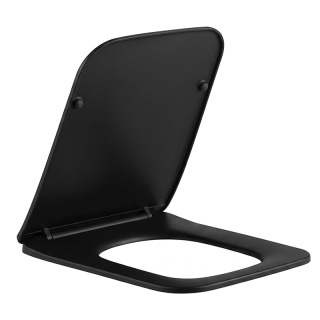 DESKA SEDESOWA WC WOLNOOPADAJĄCA CV-MTB-09 SLIM CZARNY MAT DUROPLAST