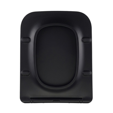 DESKA SEDESOWA WC WOLNOOPADAJĄCA CV-MTB-09 SLIM CZARNY MAT DUROPLAST