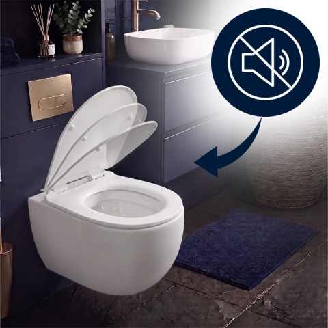 DESKA SEDESOWA WC WOLNOOPADAJĄCA CV-WH-01 SLIM BIAŁA DUROPLAST