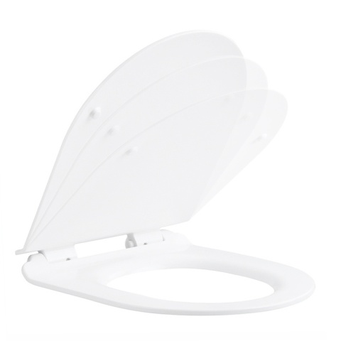 DESKA SEDESOWA WC WOLNOOPADAJĄCA CV-WH-01 SLIM BIAŁA DUROPLAST