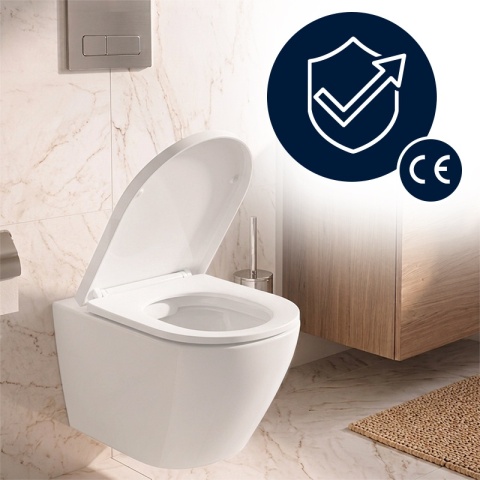 DESKA SEDESOWA WC WOLNOOPADAJĄCA CV-WH-02 BIAŁA DUROPLAST