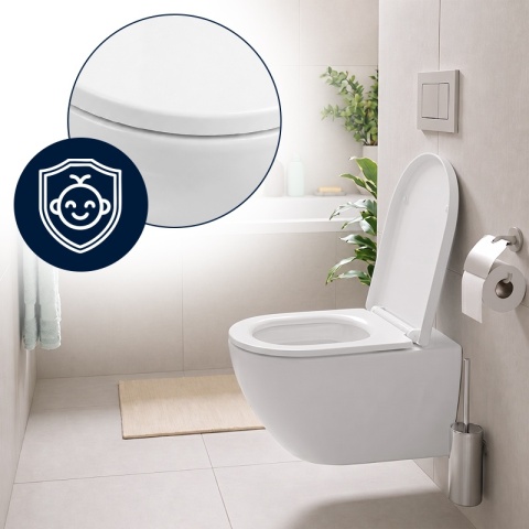 DESKA SEDESOWA WC WOLNOOPADAJĄCA CV-WH-02 BIAŁA DUROPLAST