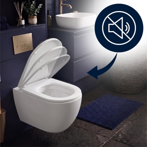 DESKA SEDESOWA WC WOLNOOPADAJĄCA CV-WH-02 BIAŁA DUROPLAST