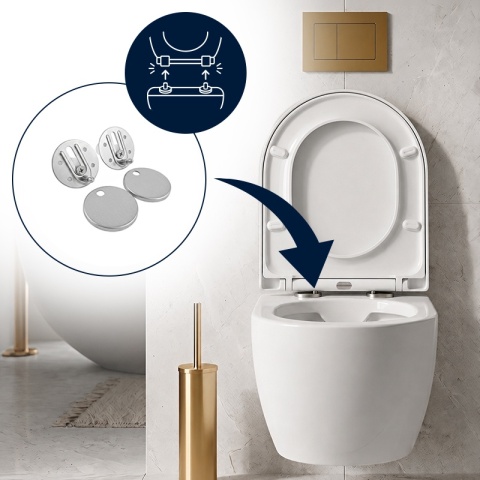 DESKA SEDESOWA WC WOLNOOPADAJĄCA CV-WH-02 BIAŁA DUROPLAST
