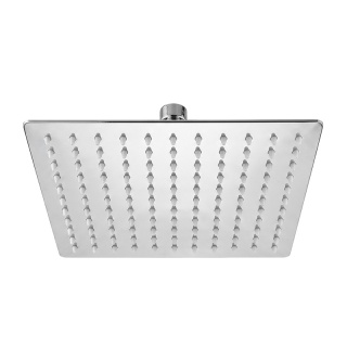 DESZCZOWNICA PRYSZNICOWA KWADRATOWA 25X25 CHROM ANTICALC STAL NIERDZEWNA DES-PR-1-CH-25