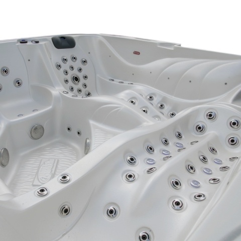 JACUZZI ® OGRODOWE WANNA SPA702 GYPSUM OBUDOWA ANTRACYT 230x230 CM