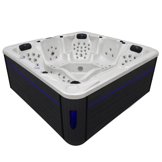 JACUZZI ® OGRODOWE WANNA SPA702 GYPSUM OBUDOWA ANTRACYT 230x230 CM