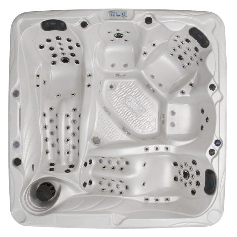 JACUZZI ® OGRODOWE WANNA SPA702 GYPSUM OBUDOWA ANTRACYT 230x230 CM