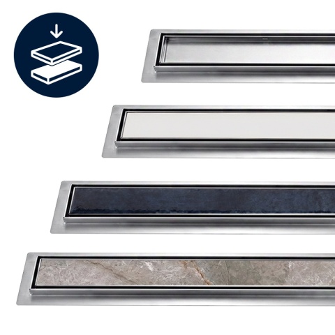 ODPŁYW LINIOWY 60 CM OBROTOWY INOX NISKI SYFON 52 MM WYSOKA PRZEPUSTOWOŚĆ DL02