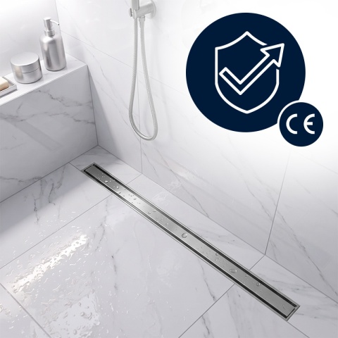 ODPŁYW LINIOWY 60 CM OBROTOWY INOX NISKI SYFON 52 MM WYSOKA PRZEPUSTOWOŚĆ DL03