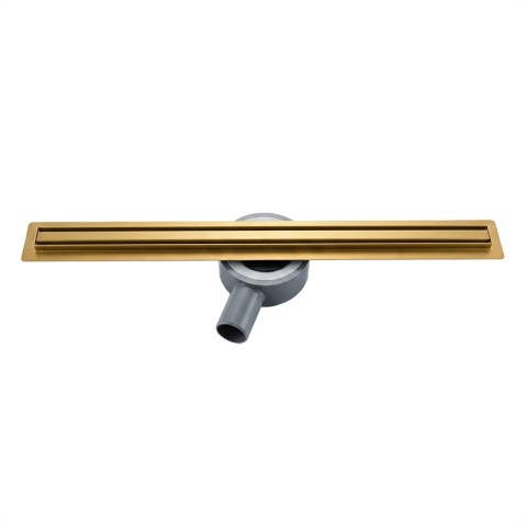 ODPŁYW LINIOWY 90 CM OBROTOWY ZŁOTY NISKI SYFON 52 MM WYSOKA PRZEPUSTOWOŚĆ DL03