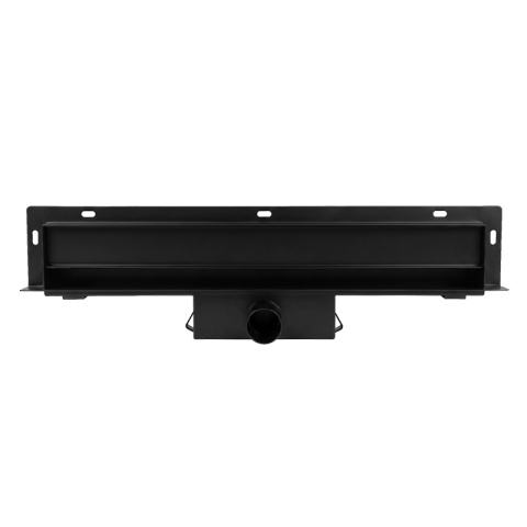 ODPŁYW LINIOWY ŚCIENNY 90 CM CZARNY NISKI 52 MM SYFON WYSOKA PRZEPUSTOWOŚĆ DL09
