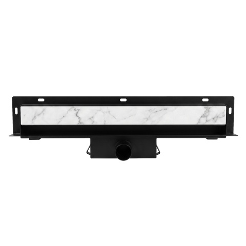 ODPŁYW LINIOWY ŚCIENNY 90 CM CZARNY NISKI 52 MM SYFON WYSOKA PRZEPUSTOWOŚĆ DL09