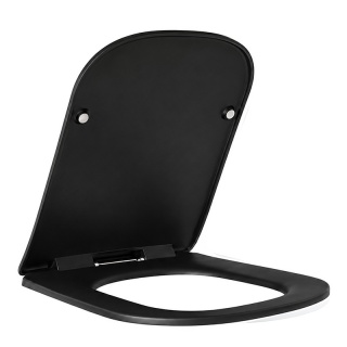 DESKA SEDESOWA WC WOLNOOPADAJĄCA CV-BL-08 SLIM CZARNA DUROPLAST