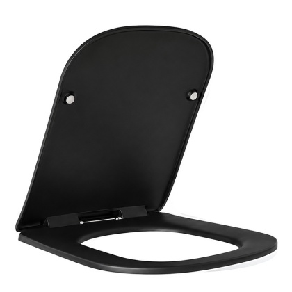 DESKA SEDESOWA WC WOLNOOPADAJĄCA CV-BL-08 SLIM CZARNA DUROPLAST