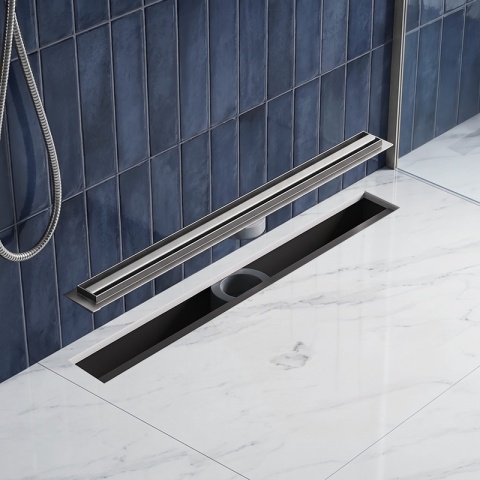 ODPŁYW LINIOWY 60 CM OBROTOWY INOX NISKI SYFON 52 MM WYSOKA PRZEPUSTOWOŚĆ DL03