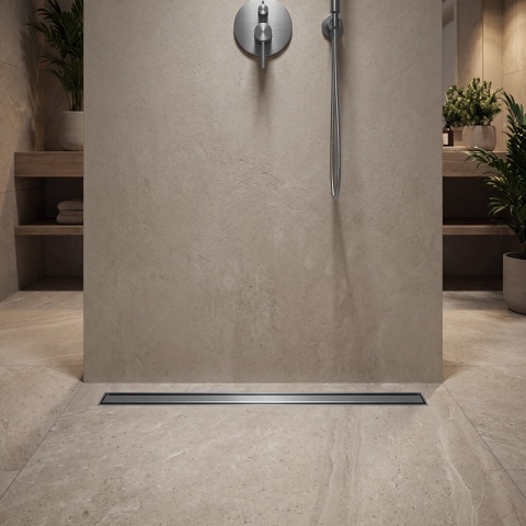 ODPŁYW LINIOWY 60 CM OBROTOWY INOX NISKI SYFON 52 MM WYSOKA PRZEPUSTOWOŚĆ DL03