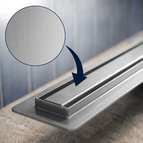 ODPŁYW LINIOWY 90 CM OBROTOWY INOX NISKI SYFON 52 MM WYSOKA PRZEPUSTOWOŚĆ DL03