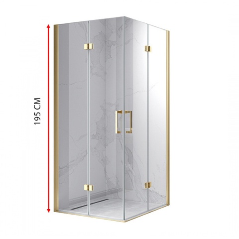 PROFIL POSZERZAJĄCY DO KABIN PRYSZNICOWYCH ZŁOTY 195 CM ALUMINIOWY ADAPTER P01