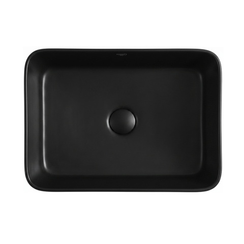 UMYWALKA NABLATOWA CERAMICZNA PROSTOKĄTNA LUXO-MTB-410 CZARNY MAT 41x31 CM