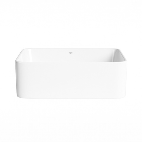 UMYWALKA NABLATOWA CERAMICZNA PROSTOKĄTNA LUXO-WH-480 BIAŁY POŁYSK 48x37 CM