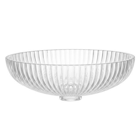UMYWALKA NABLATOWA SZKLANA OWALNA RYFLOWANA BRILLANT3-TR-510 TRANSPARENTNA 51x35 CM