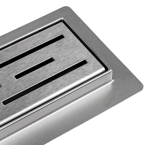 ODPŁYW LINIOWY 100 CM INOX NISKI SYFON WYSOKA PRZEPUSTOWOŚĆ DL01 CLASSIC