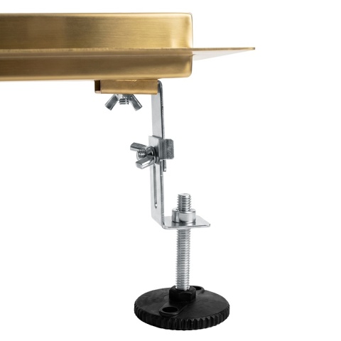 ODPŁYW LINIOWY 100 CM ZŁOTY NISKI SYFON 52 MM WYSOKA PRZEPUSTOWOŚĆ PRYSZNIC DL01 FIX