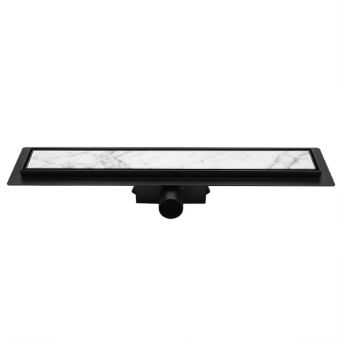 ODPŁYW LINIOWY 80 CM CZARNY NISKI SYFON 52 MM WYSOKA PRZEPUSTOWOŚĆ PRYSZNIC DL01 FIX