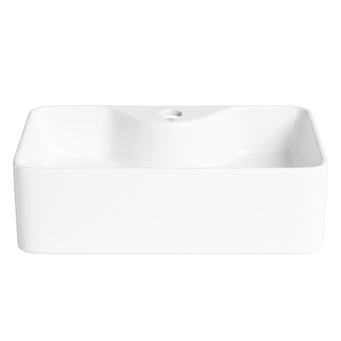 UMYWALKA NABLATOWA CERAMICZNA PROSTOKĄTNA ELISE-WH-480 BIAŁA POŁYSK 48x37 CM