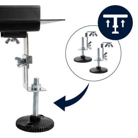 ODPŁYW LINIOWY 50 CM CZARNY NISKI SYFON 52 MM WYSOKA PRZEPUSTOWOŚĆ PRYSZNIC DL01 GLASS