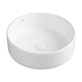 UMYWALKA NABLATOWA CERAMICZNA OKRĄGŁA LAVA-WH-360 BIAŁY POŁYSK 36x12 CM