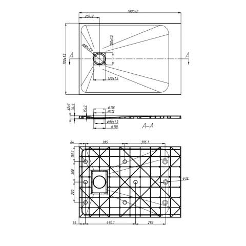 BRODZIK PRYSZNICOWY PROSTOKĄTNY 100x70 CM NISKI CZARNY STRUKTURA KAMIENIA MAT RIKO