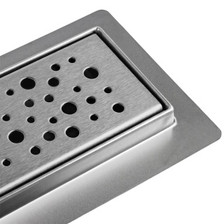 ODPŁYW LINIOWY 60 CM INOX NISKI SYFON 52 MM WYSOKA PRZEPUSTOWOŚĆ PRYSZNIC DL01 WAVE