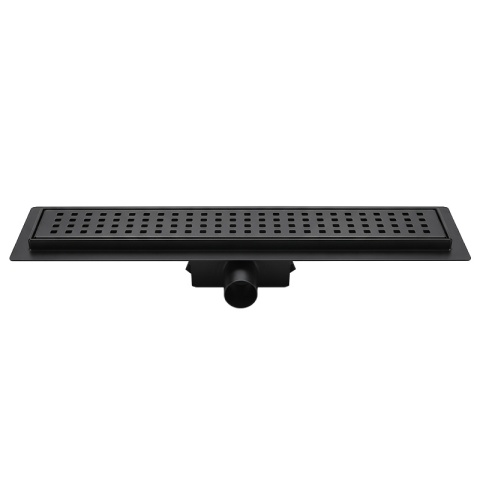 ODPŁYW LINIOWY 80 CM CZARNY NISKI SYFON 52 MM WYSOKA PRZEPUSTOWOŚĆ PRYSZNIC DL01 QUBE