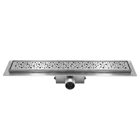 ODPŁYW LINIOWY 80 CM INOX NISKI SYFON 52 MM WYSOKA PRZEPUSTOWOŚĆ PRYSZNIC DL01 WAVE